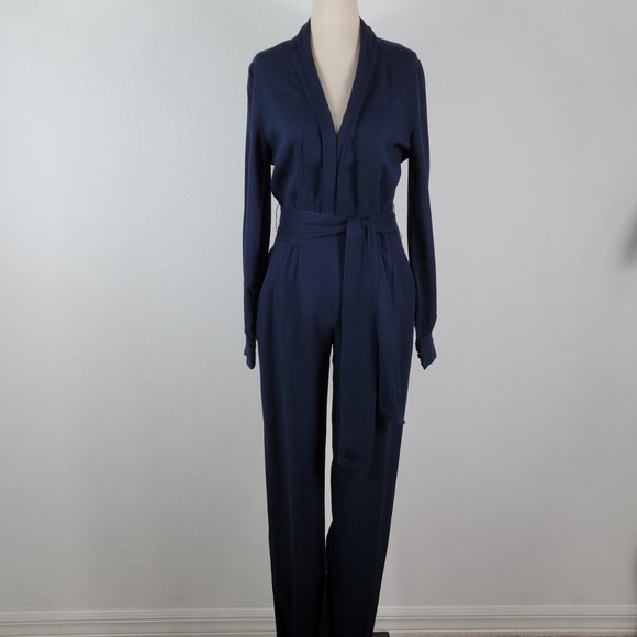 On The Road Pants - ON THE ROAD Dove Waist Tie Woven Jumpsuit Sz XS NEW